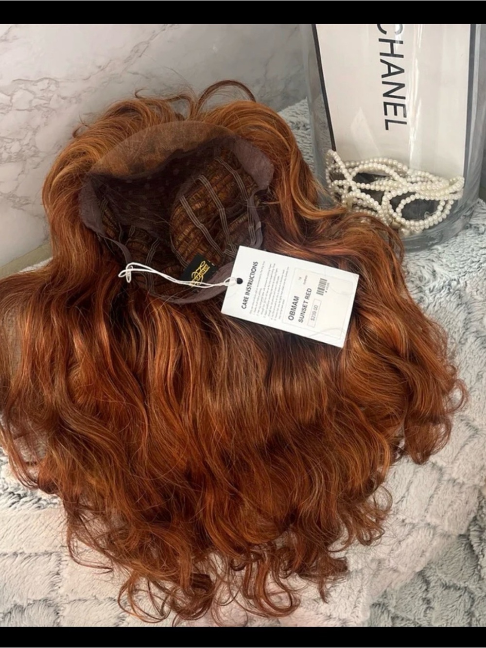 Tony Of Beverly OBMAM Sunset Red MONOFILAMENT Bang Lace Front Wig - Picture 2 of 8